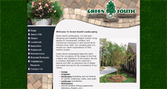 Desktop Screenshot of greensouthlandscaping.com