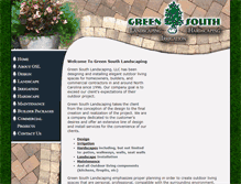 Tablet Screenshot of greensouthlandscaping.com